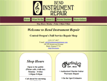 Tablet Screenshot of bendinstrumentrepair.com